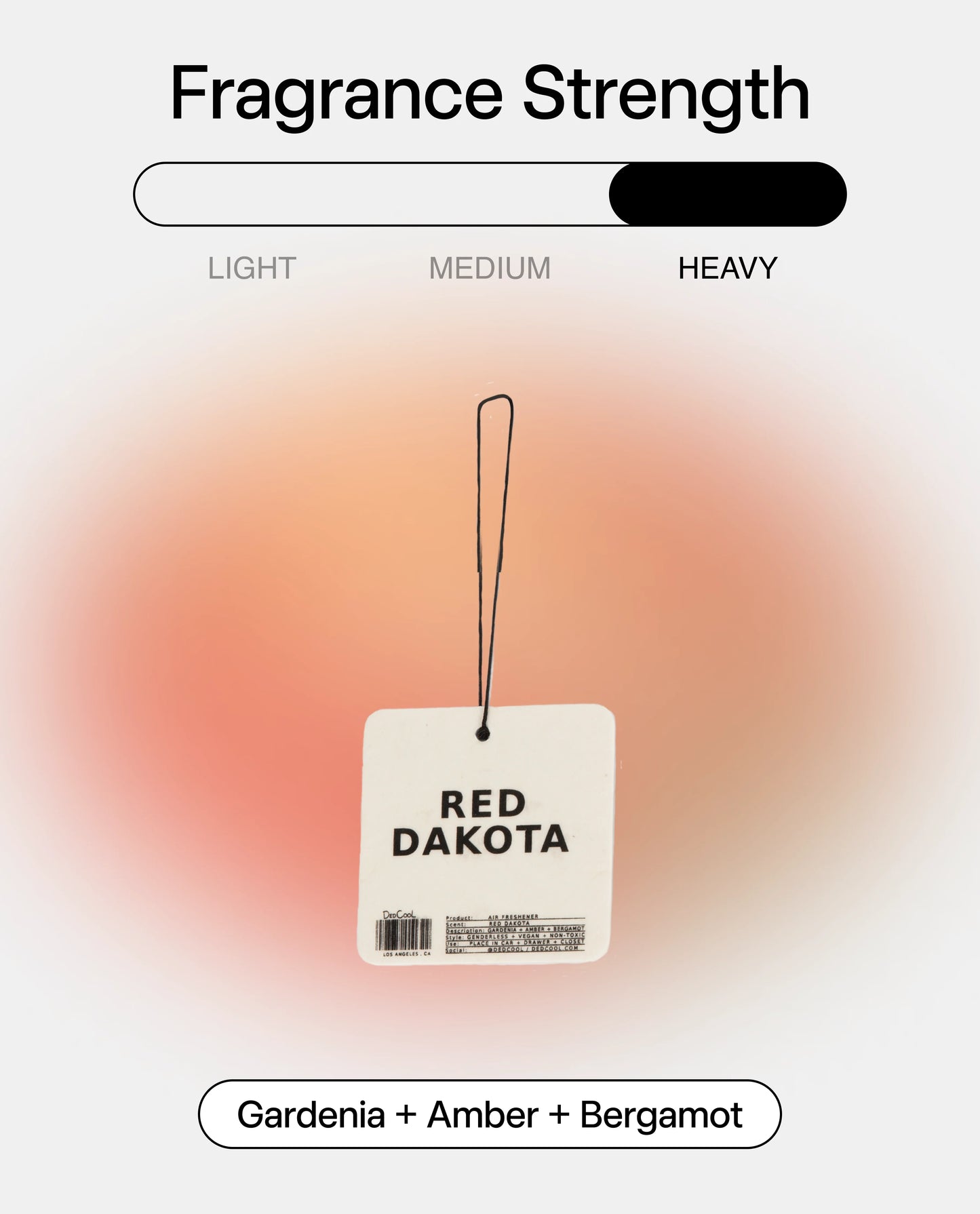 Red Dakota Air Freshener